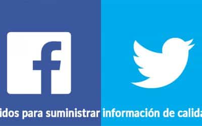 Facebook y Twitter redes que se unen para impartir información de calidad